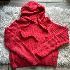 Abercrombie & fitch coral/fusia knit sweater